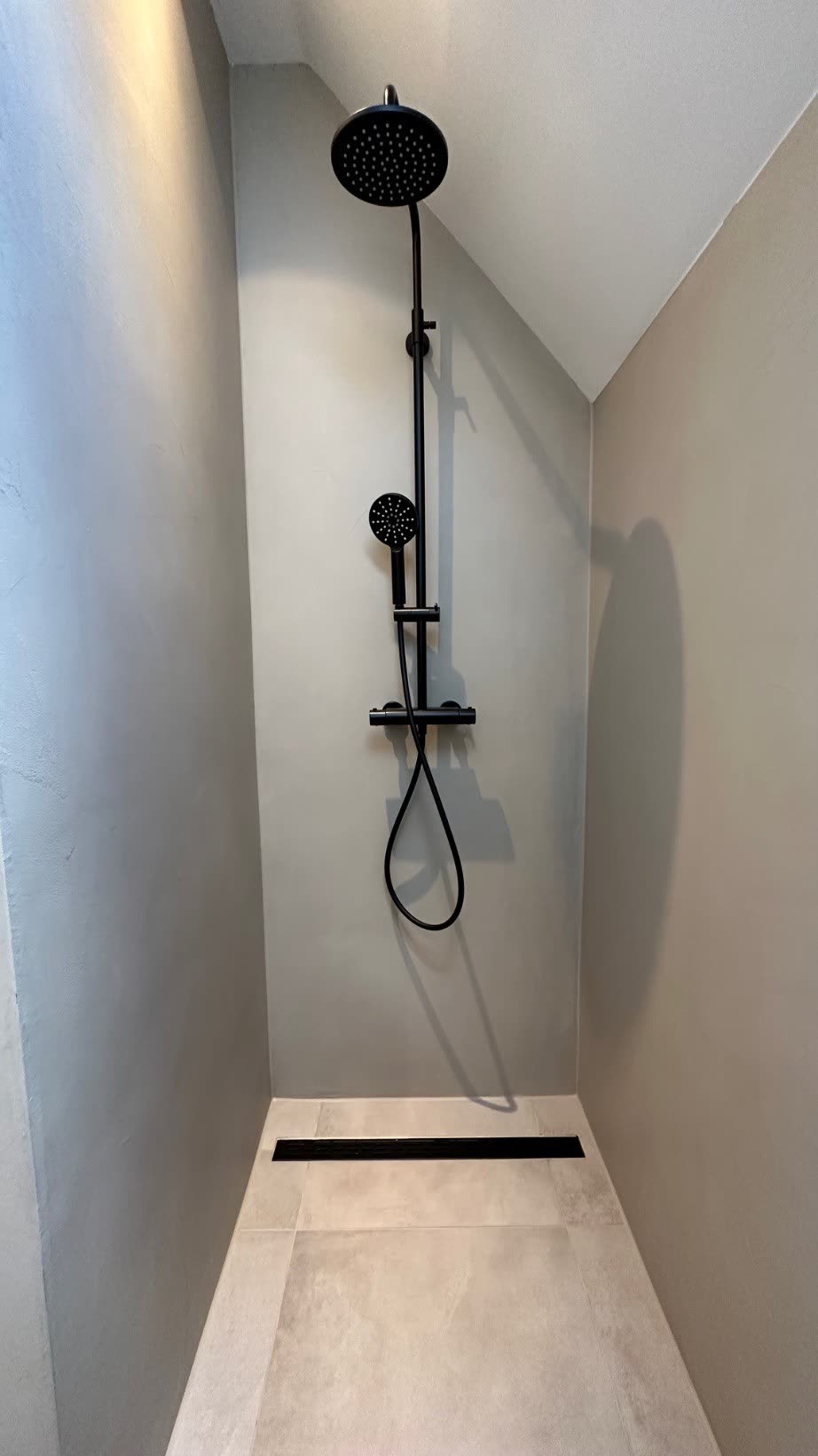 Second-floor bathroom with walk-in shower